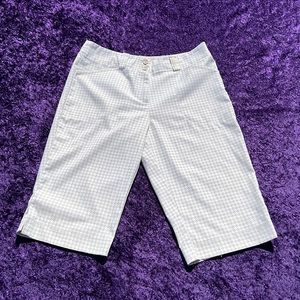 Nike Golf Houndstooth Nike Fit Dry Bermuda Shorts size 6
